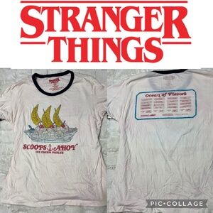 Stranger Things White Short Sleeve Tee
